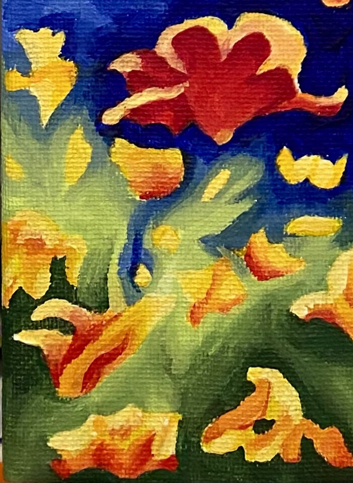 Poppies Acrylic Painting Original
