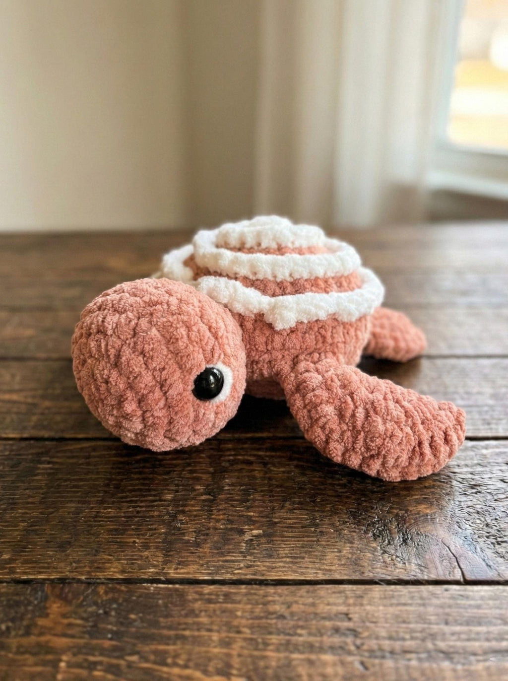 Cinnamon Roll Turtle Crochet Plushie Amigurumi
