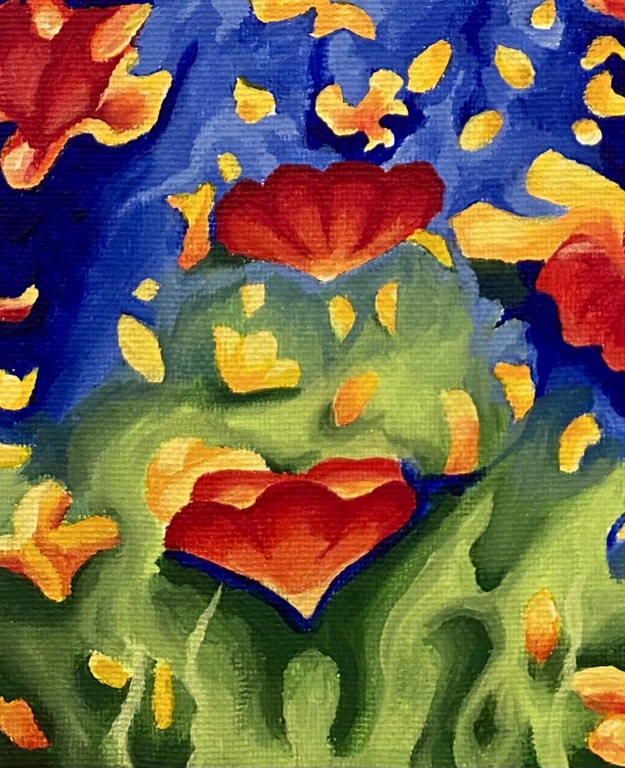 Poppies Acrylic Painting Original