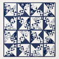 Blue & White Heirloom Throw Quilt