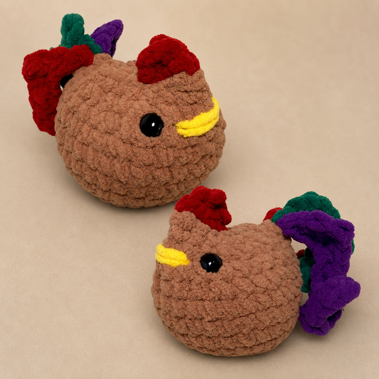 Rooster Crochet Plushie