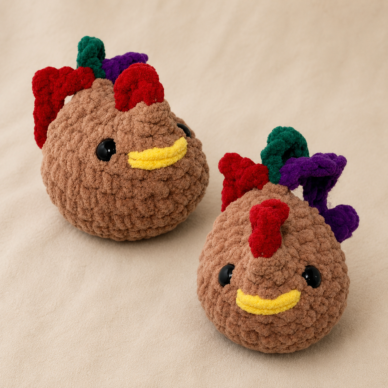 Rooster Crochet Plushie