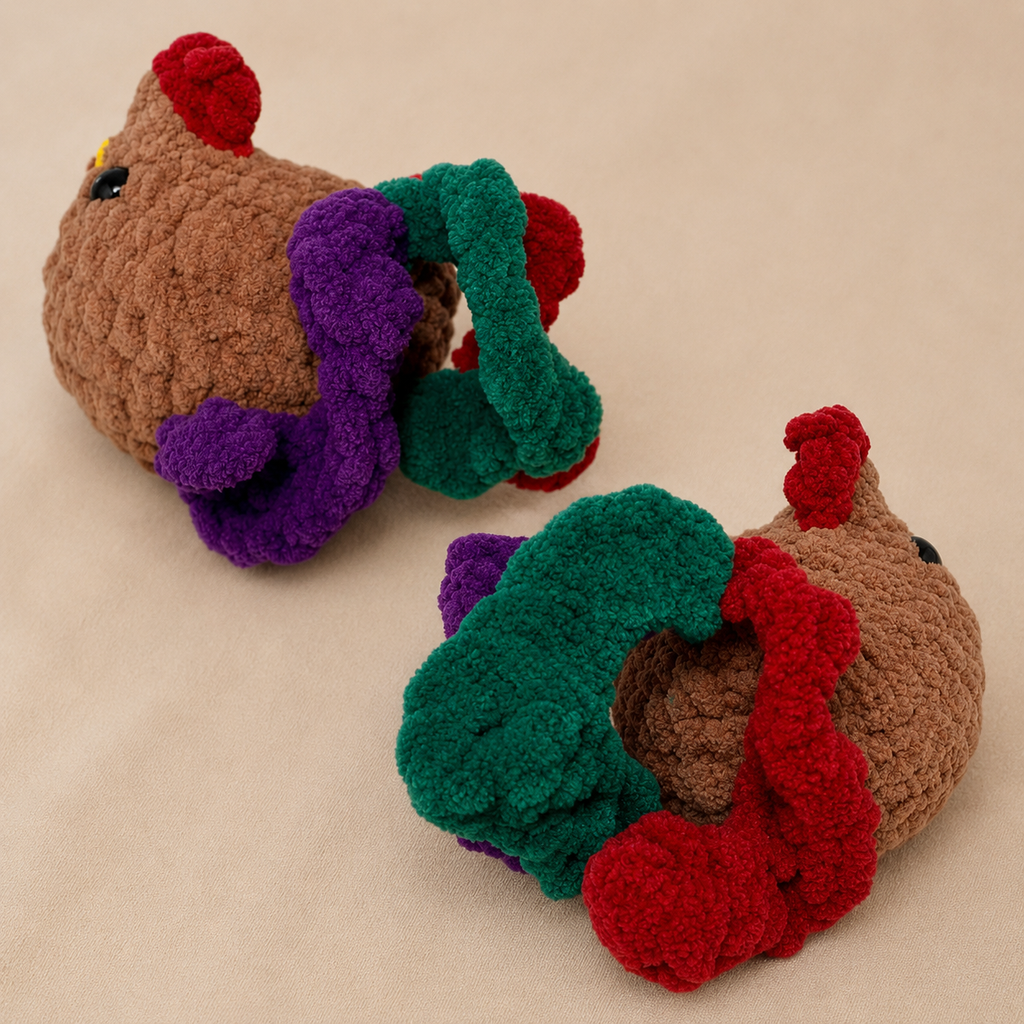 Rooster Crochet Plushie