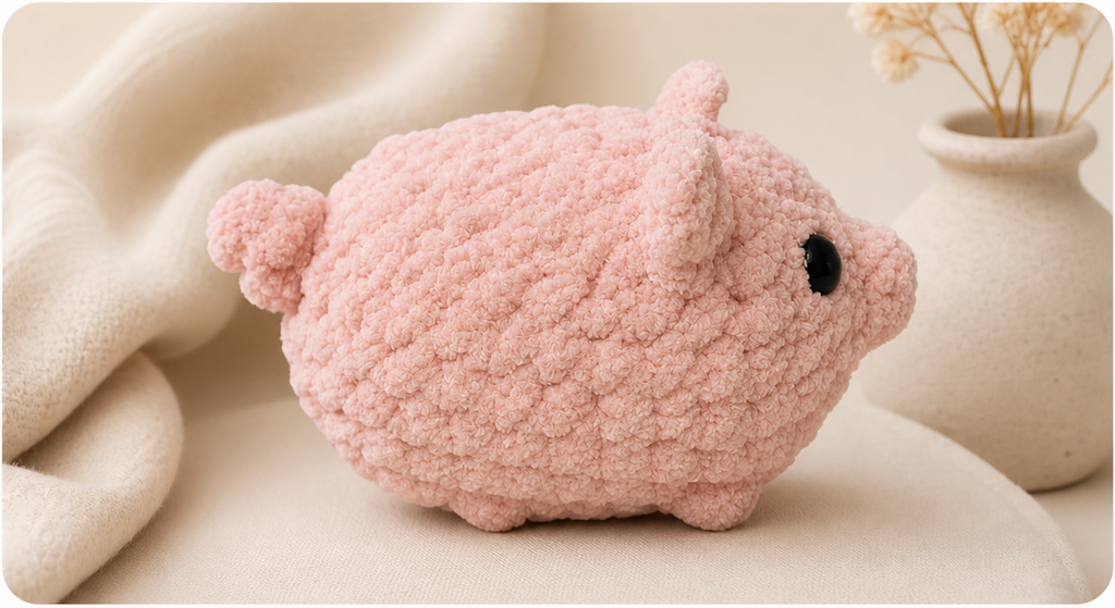Crochet Pig Plushie