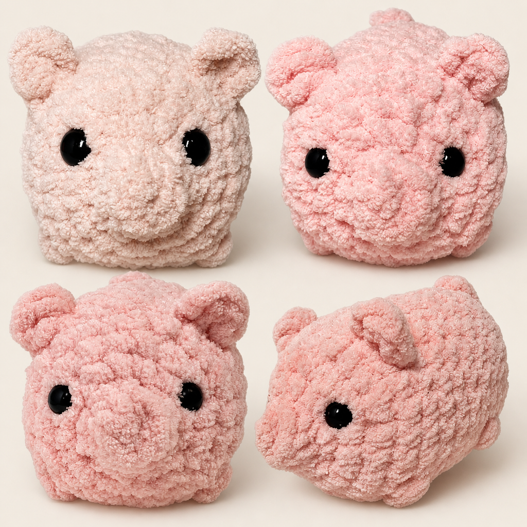 Crochet Pig Plushie