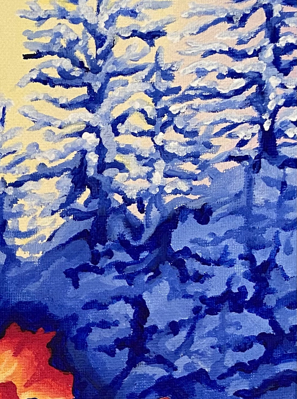 Poppies Acrylic Painting Original